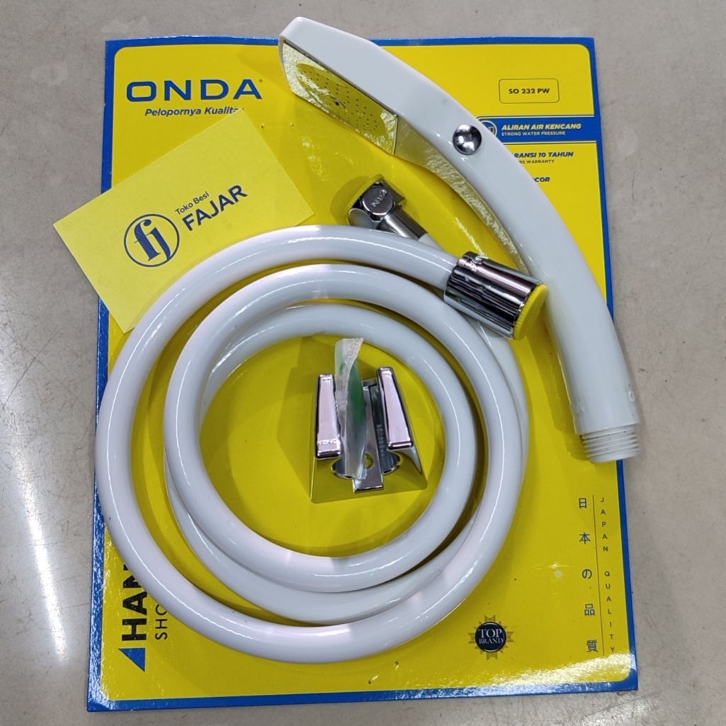ONDA Hand shower kamar mandi set selang kepala shower tombol stop