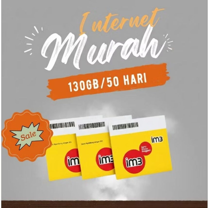 KUOTA MURAH IM3 130 GB 50 HARI