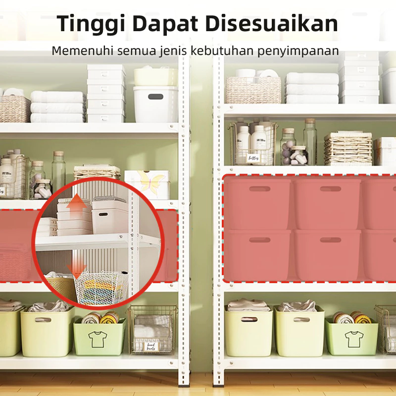 100% Besi Rak Gudang Rak Serbaguna Rak Dapur Rak Aquarium Rak Besi Siku Lubang Rak Serbaguna Rak