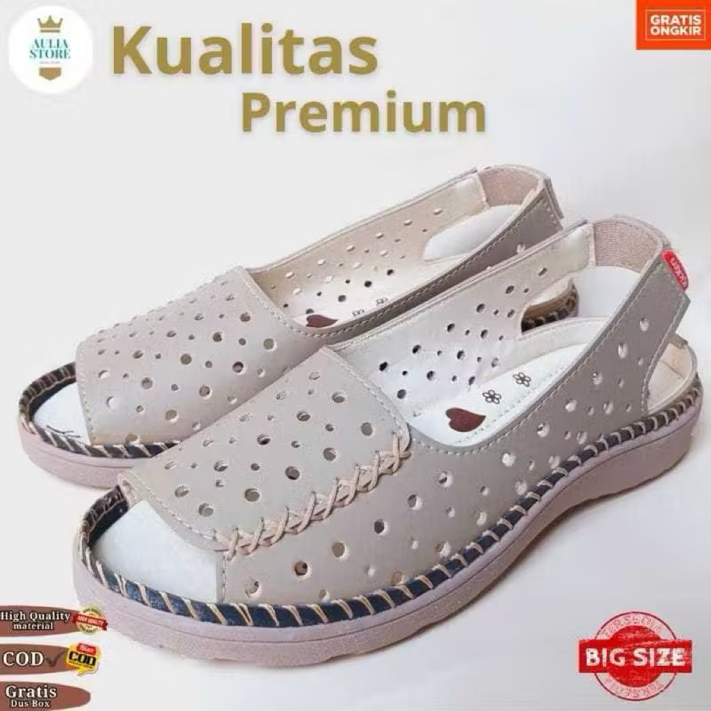 AULIA Sepatu Wanita Viral Ibu Ibu Sepatu Wanita Santai S42
