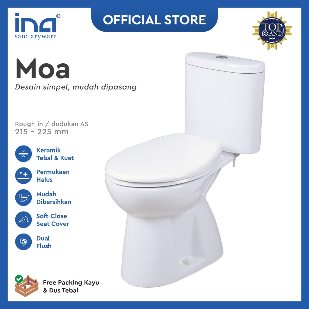 INA Closet MOA | MOA + Toilet Spray | Closet Duduk - Kloset - Kloset Duduk