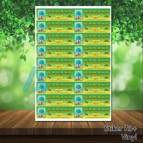 Cetak Stiker Vinyl Glossy