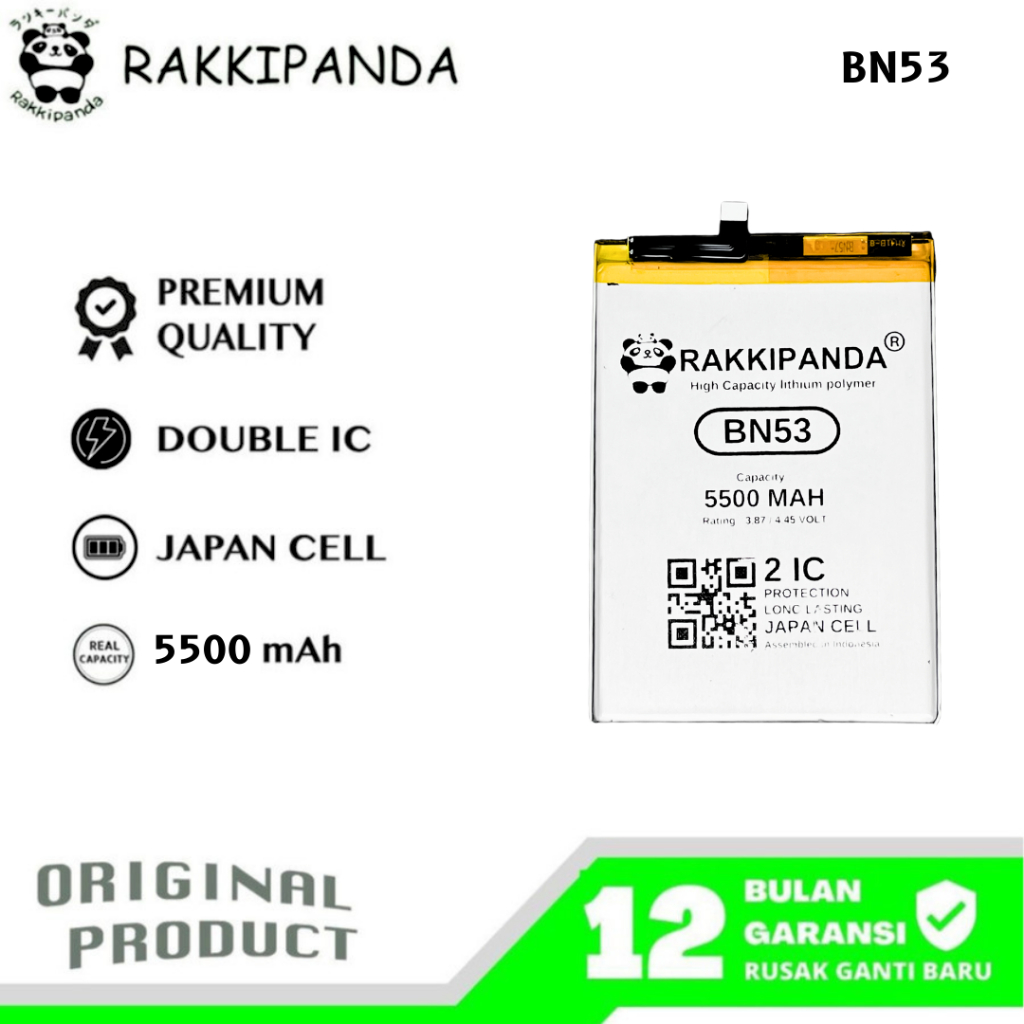 RakkiPanda - BN53 Redmi Note 9 Pro / Note 10 Pro 4G Batre Batrai Baterai