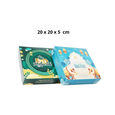 Box Hampers Lebaran Packing Kue Kering Ukuran 20 x 20 x 5 cm