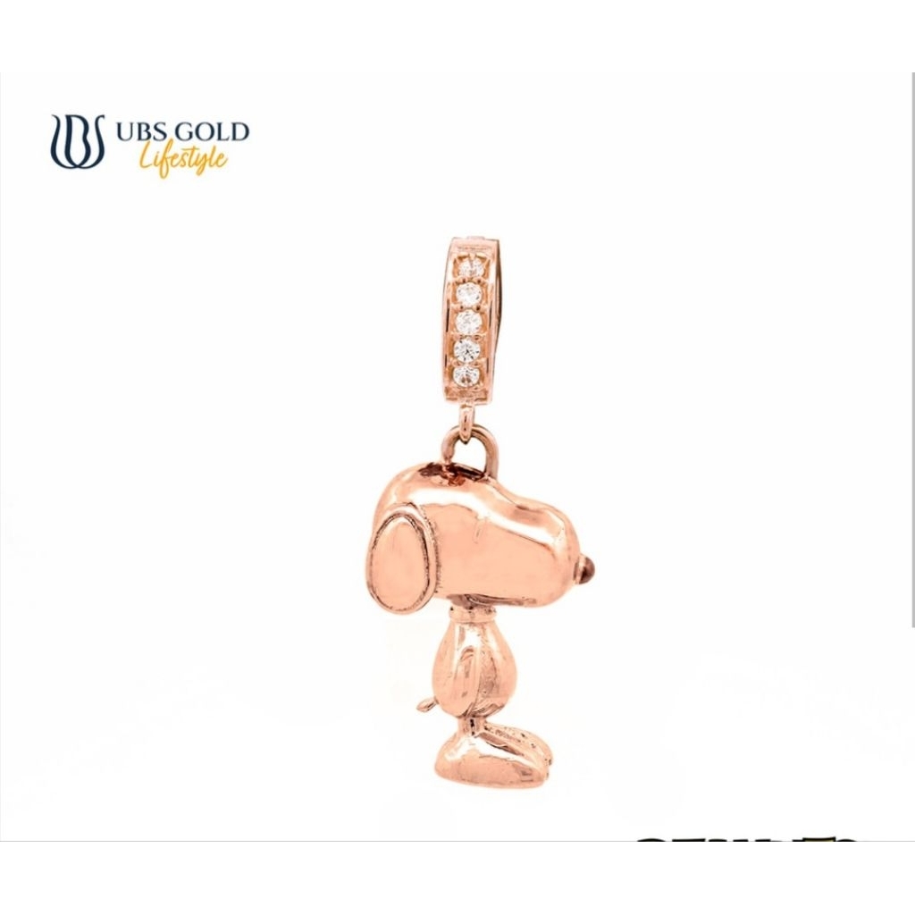 ubs gold liontin snoopy emas asli 16k