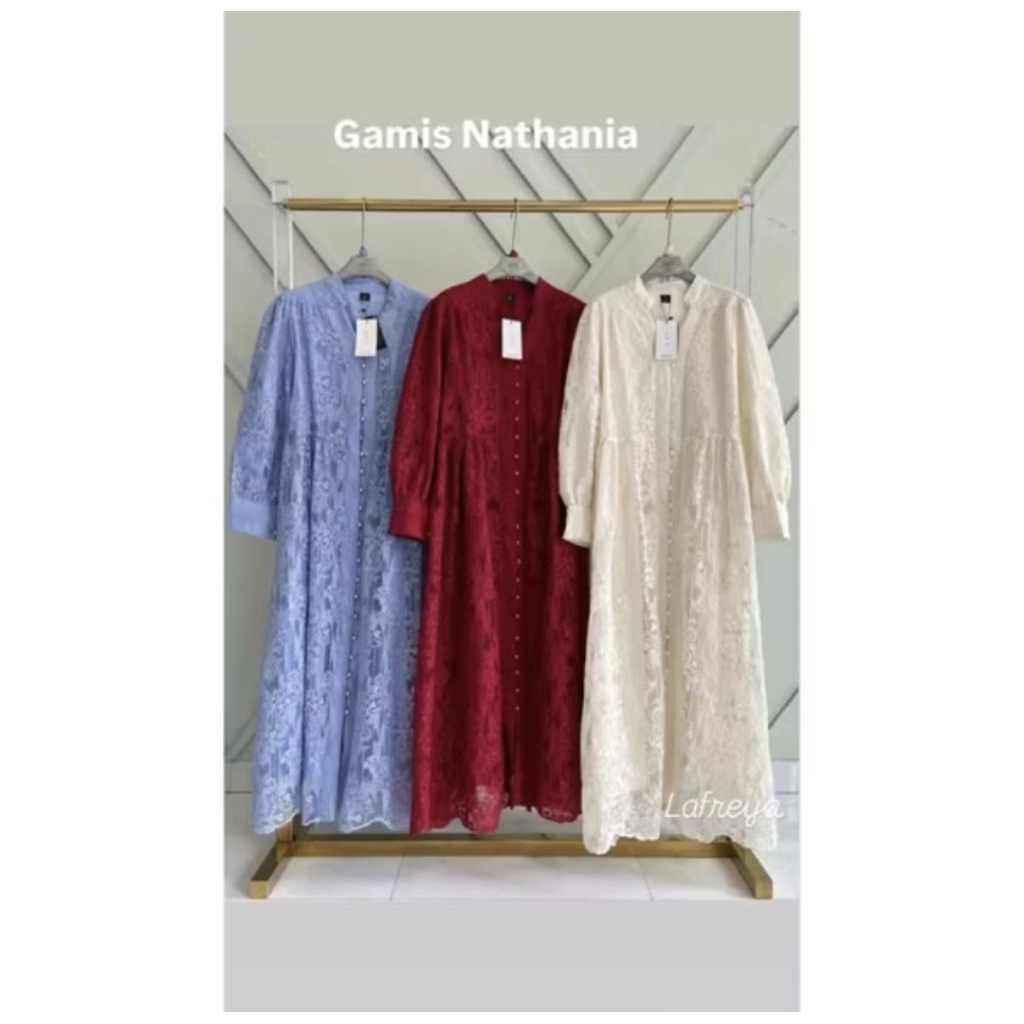 GAMIS MIDI DRESS LAFREYA & GOLDY readystok