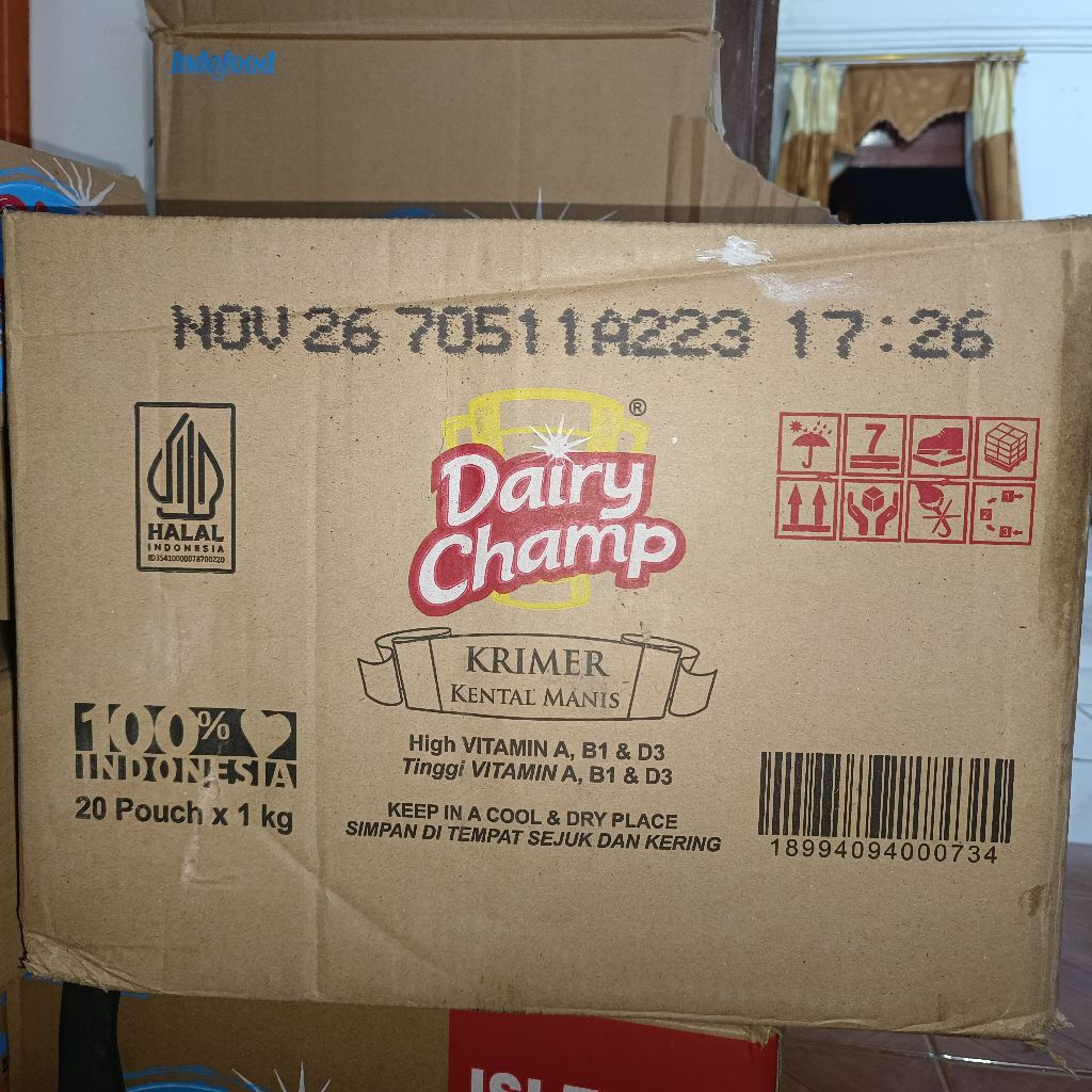 1 dus Dairy Champ 1 kg || Isi 20 Pcs || 20x1 Kg