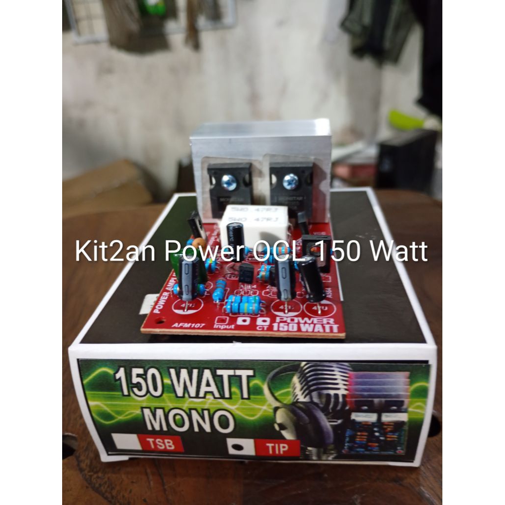KIT POWER OCL 150 WATT MONO LENGKAP FINAL + PENDINGIN