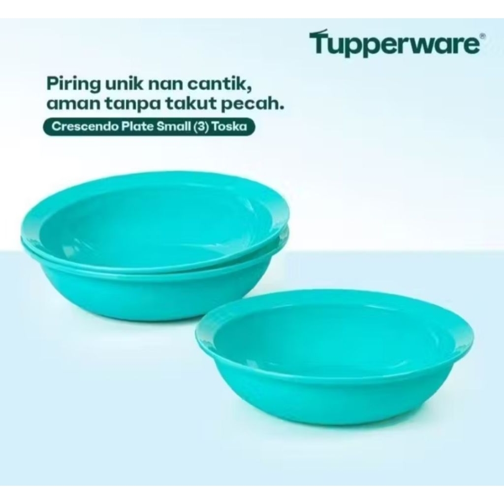small Cressendo plate (3) Tupperware
