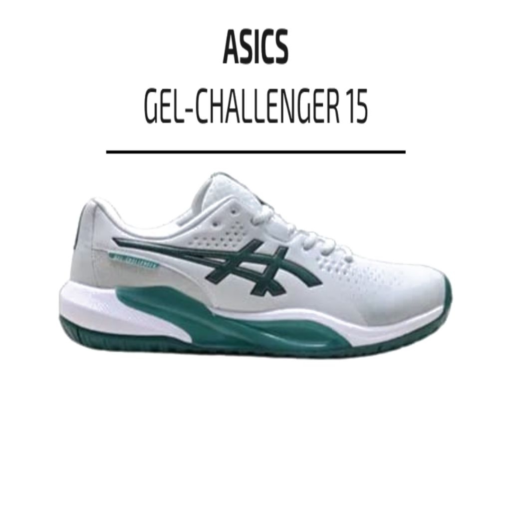 Sepatu Asics Tenis Challenger 15 White Olive