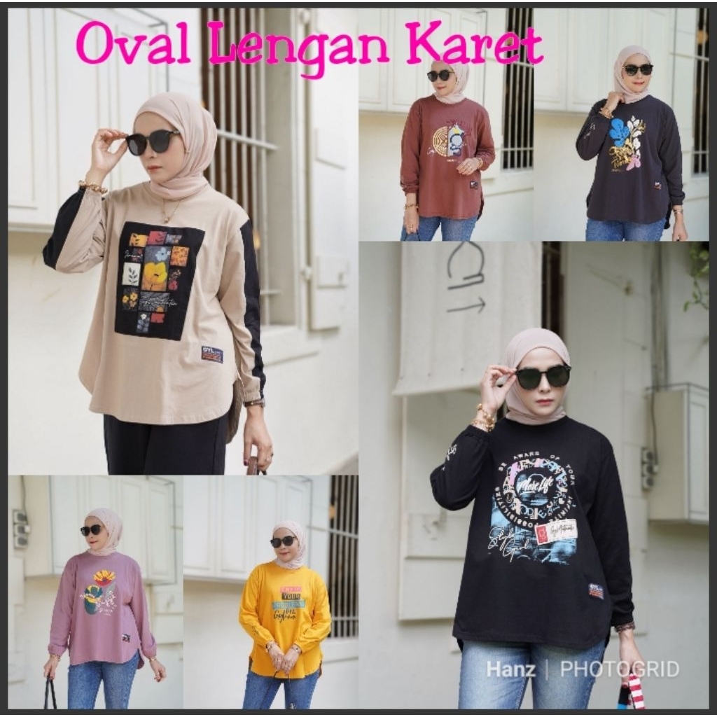 Kaos GYL AUTHENTIC Original Oval Lengan Karet