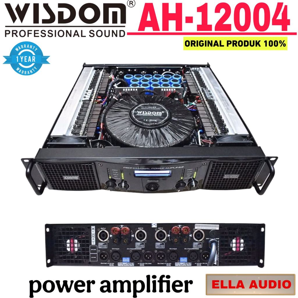 Power Amplifier Wisdom AH12004 power ampli wisdom ah12004
