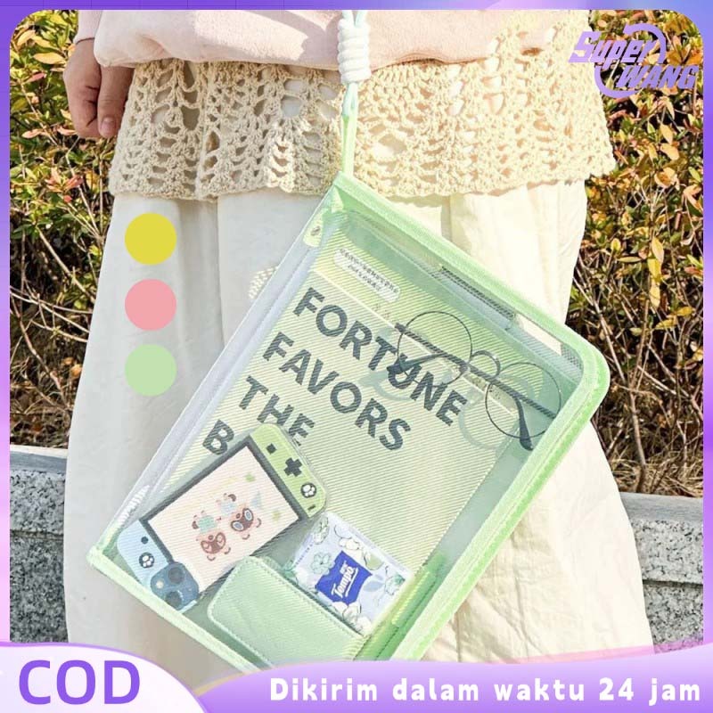 Tas Dokumen Tahan Air Tas Dokumen Multifungsi Tas File Dokumen Anti Air Cocok Untuk Sekolah / Kantor