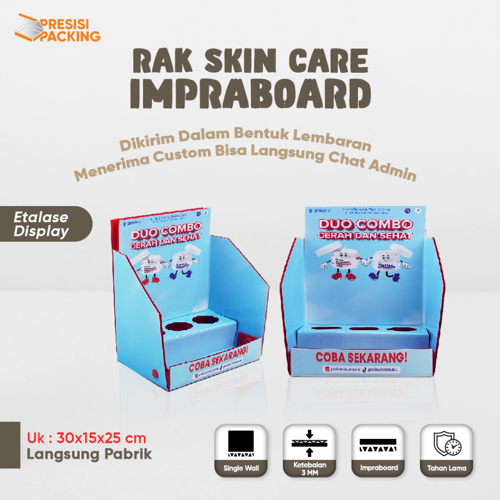 Rak Skincare Impraboard Custom Display