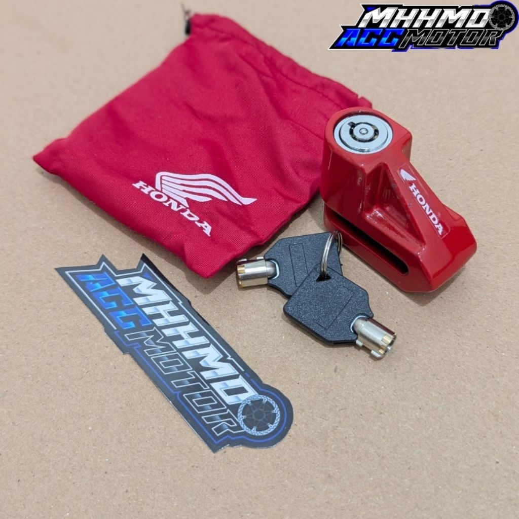 Gembok Honda Cakram /Gembok Cakram Motor universal Original AHM honda
