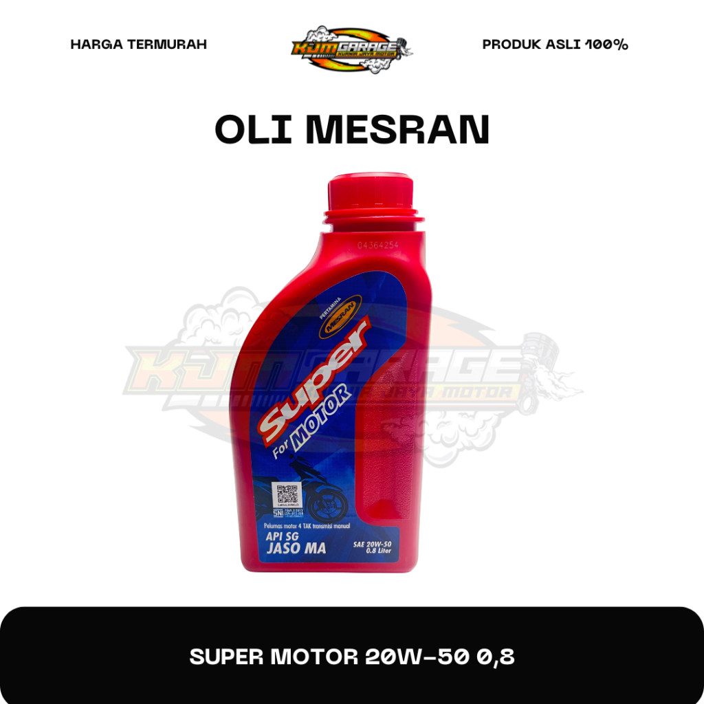 Oli Mesran Super 20W-50 0,8 100% Original