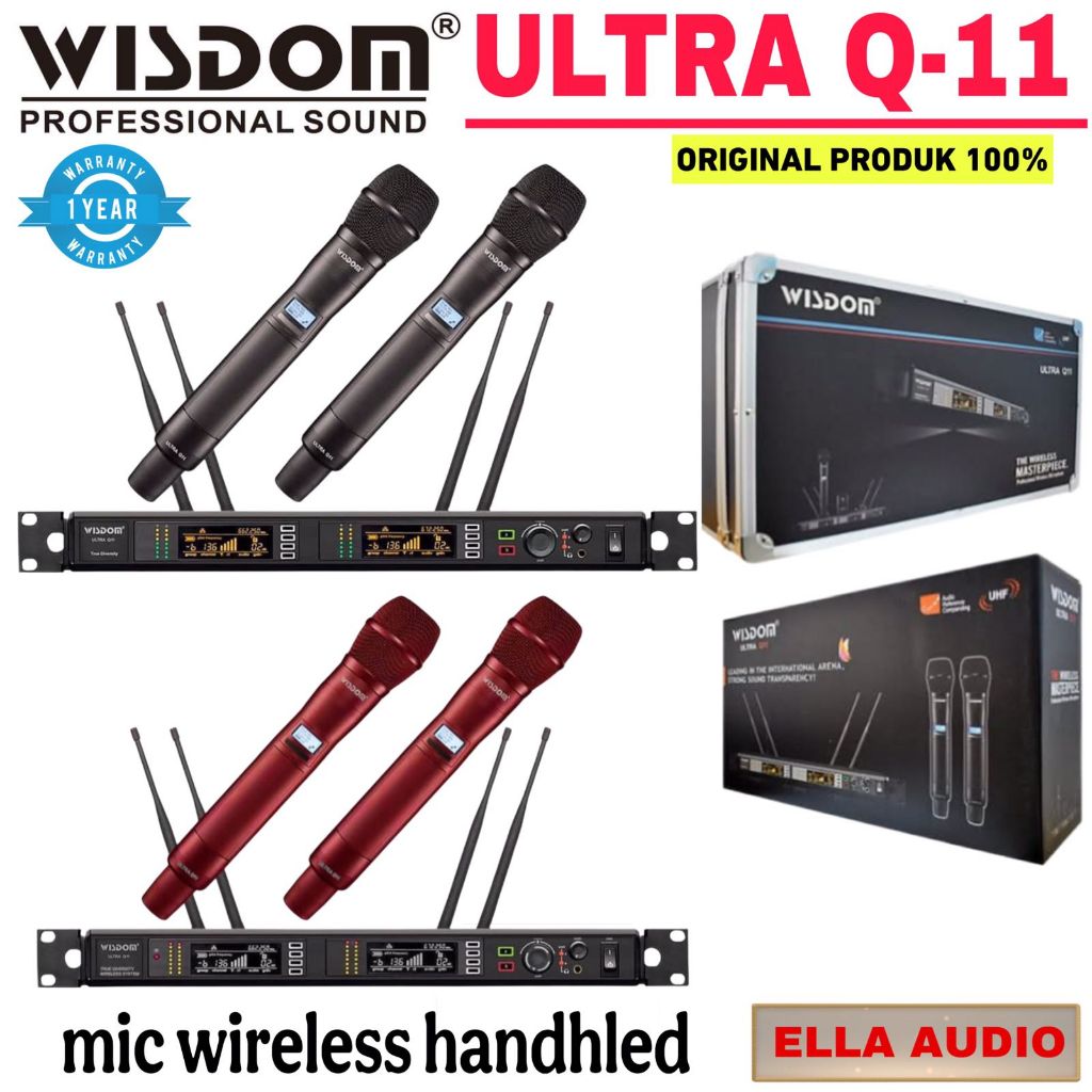 Wisdom Q11 Microphone wireless Dual Handhled Q-11