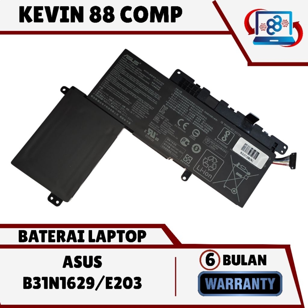 Baterai Asus B31N1629 E203 ASU5 E203 ASUS E203N ASUS E203NAH ASUS E203M ASUS 4E203MA ASUS E203MAH