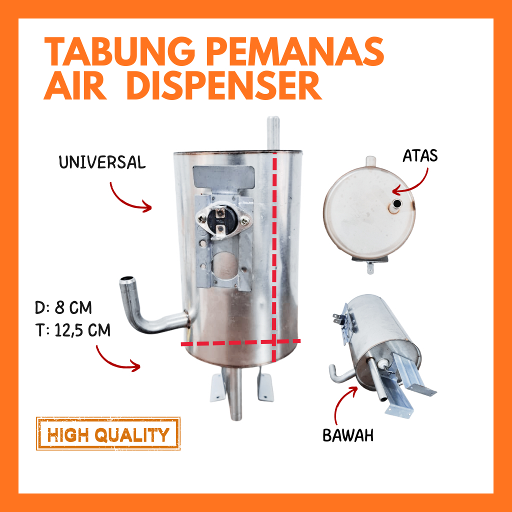 HOT TANK Tabung Pemanas Air DISPENSER RRT UNIVERSAL
