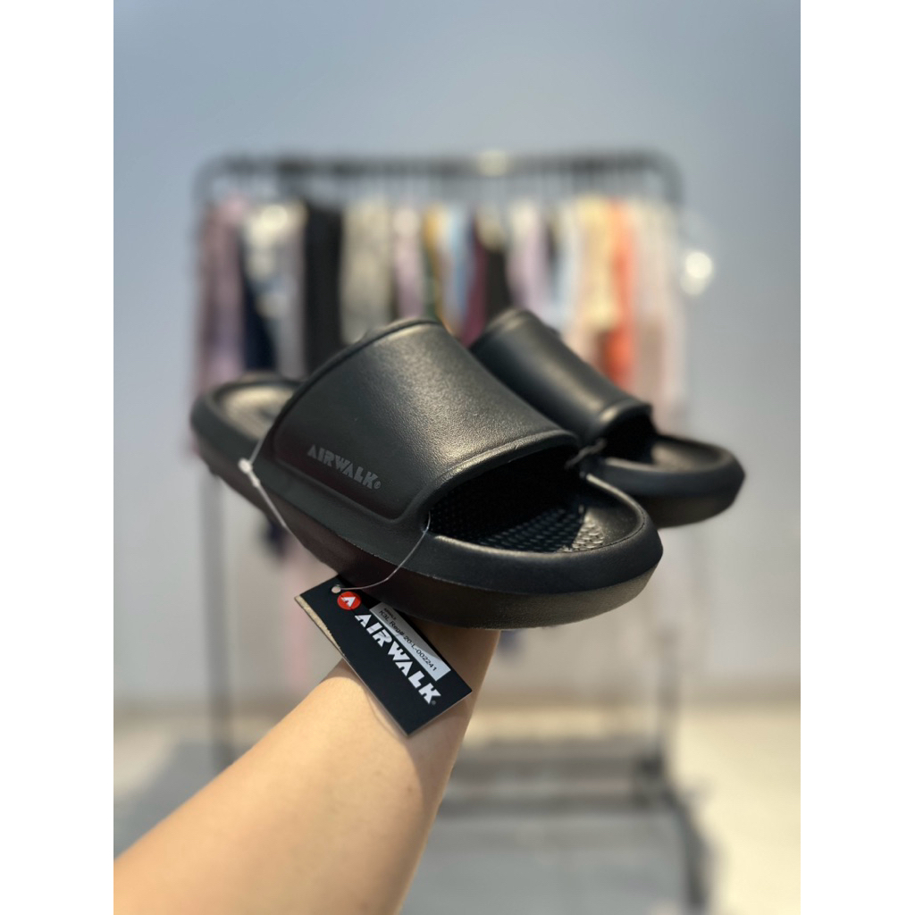 SANDAL PRIA SLIP ON AIRWALK CRIB AIWSM240719B BLACK ORIGINAL SENDAL AIRWALK