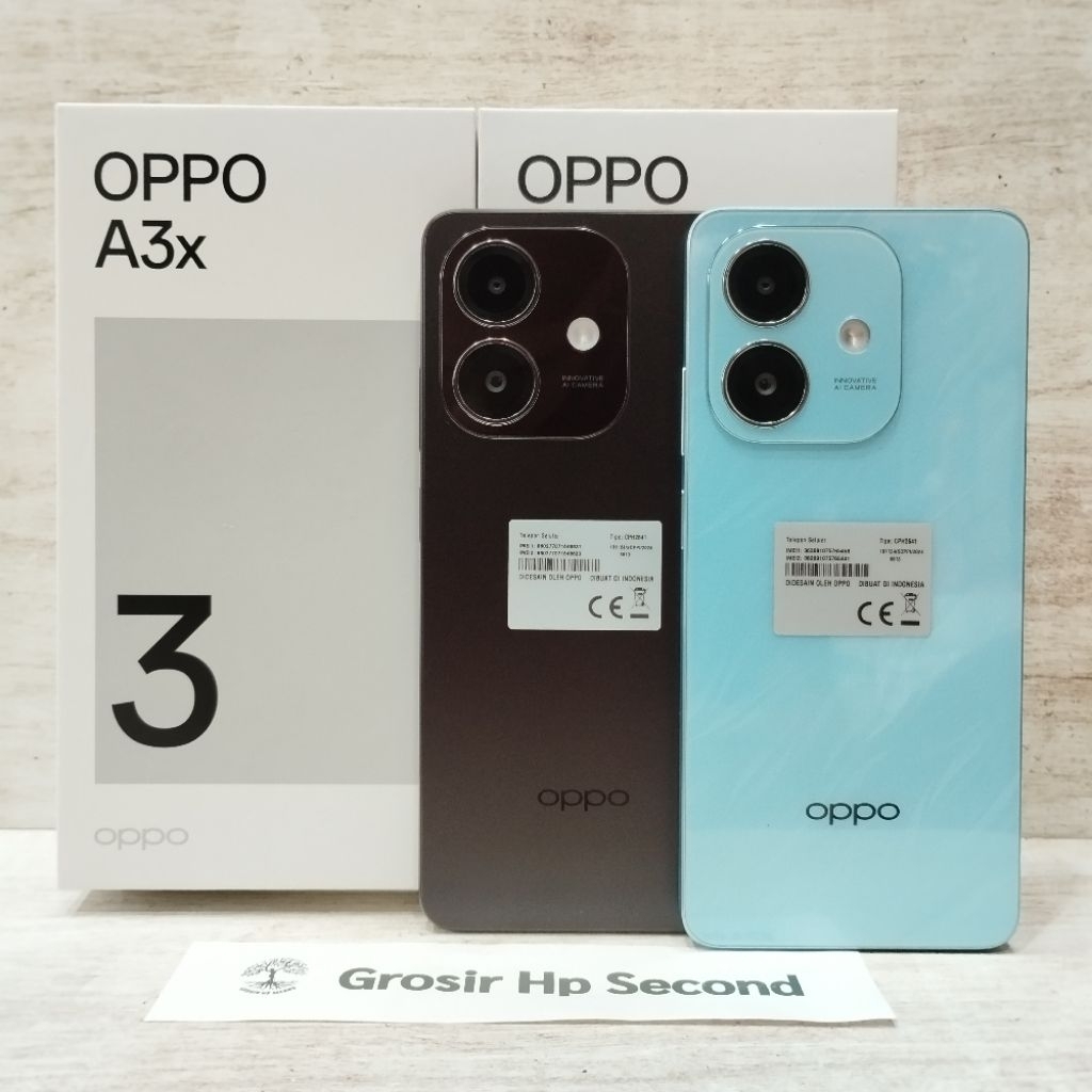 OPPO A3X 6/128GB 4/128 GB 4/64GB HP SECOND BEKAS FULLSET