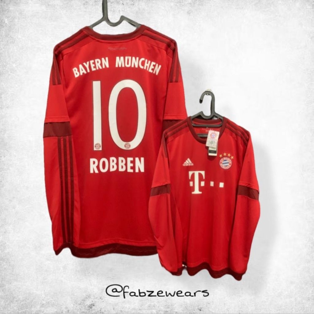Jersey Adidas Bayern Munchen Home 2015/2016 BNWT Long Sleeve Original
