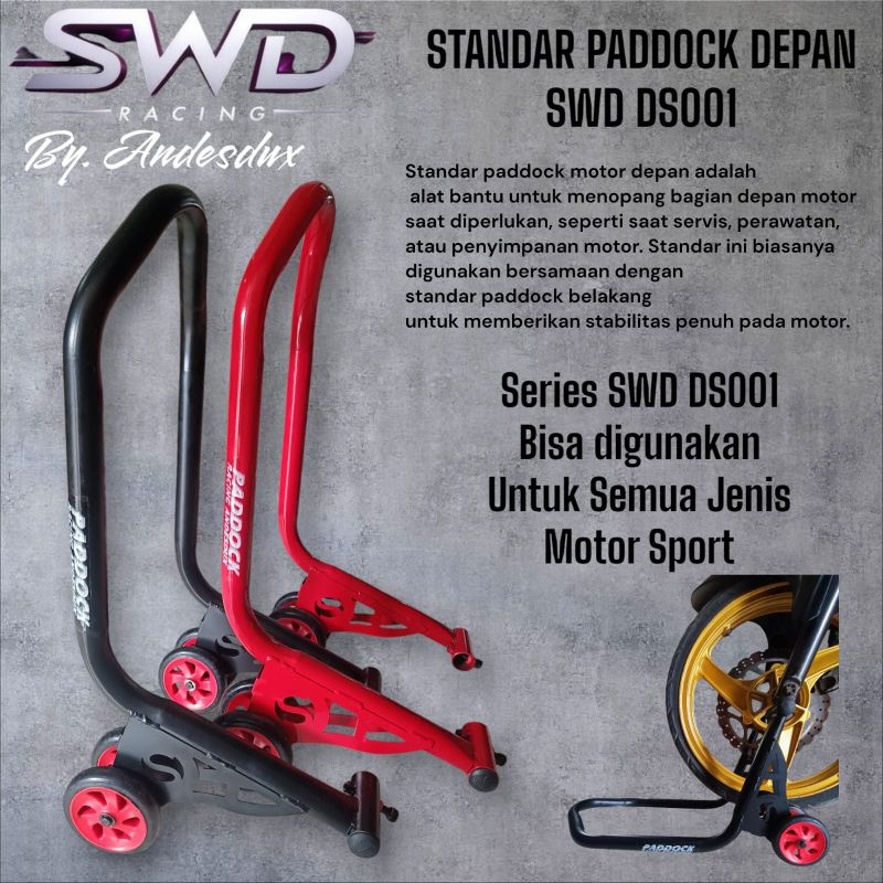 Standar Paddock Depan New Model Pedok Universal Motor Sport Bebek Matic