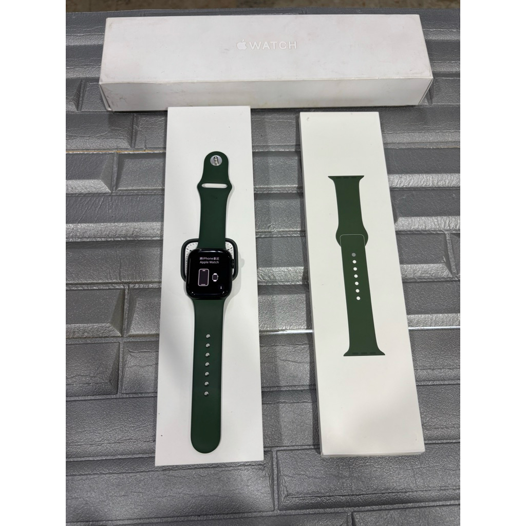 Apple watch series 7 41mm green ex garansi ibox
