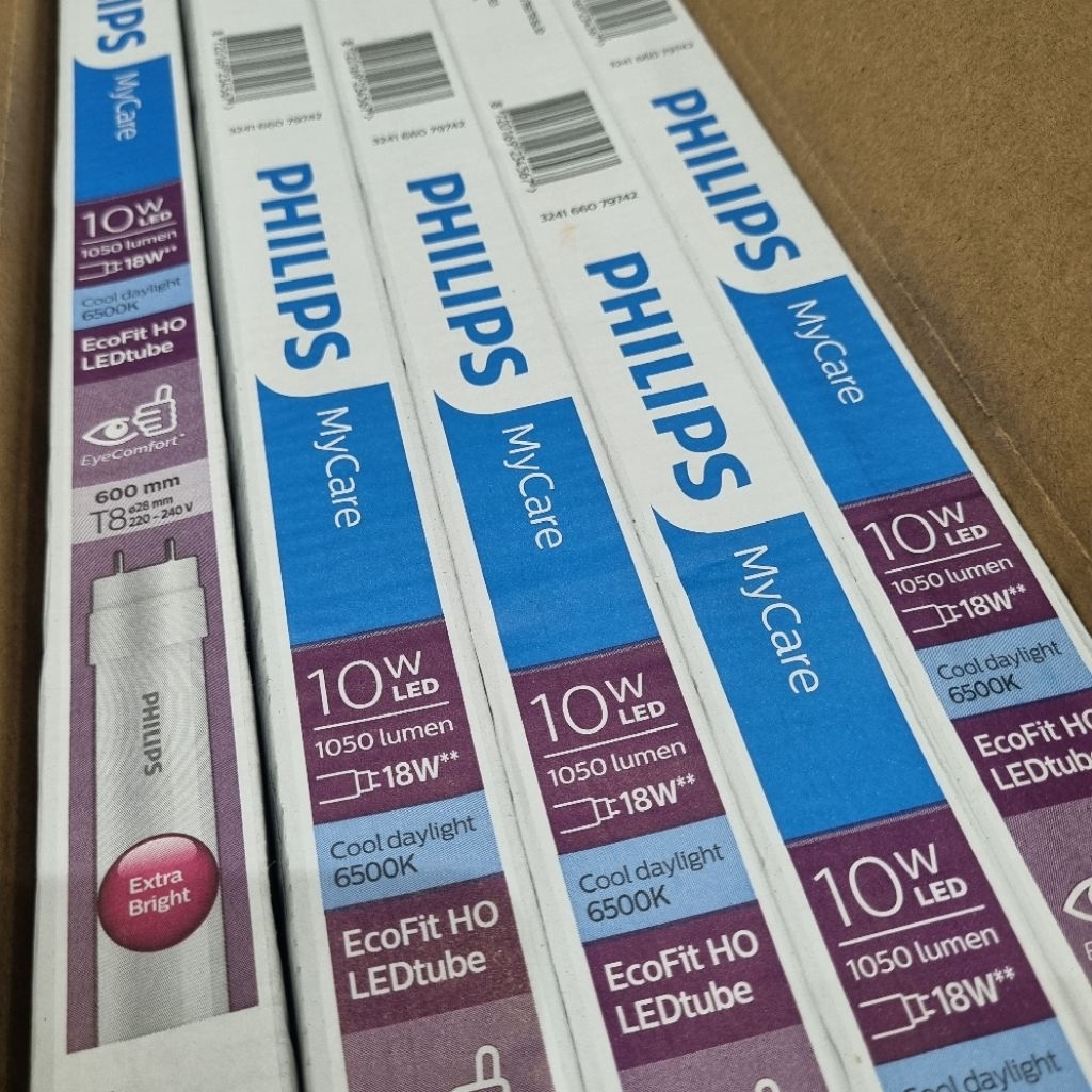 Lampu TL Neon LED Tube T8 Ecofit My Care 10W Watt 60CM Philips