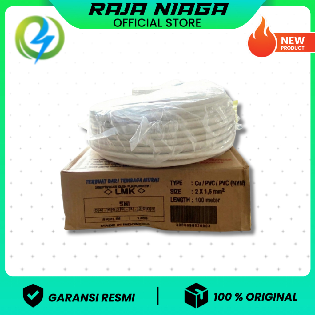 KABEL NYMHY 2X1.5 VISICOM 100 METER
