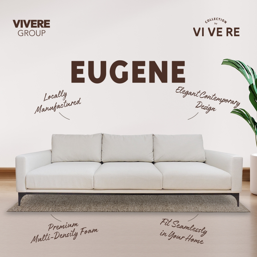 VIVERE Eugene Sofa 4 Seater - Sofa Ruang Tamu