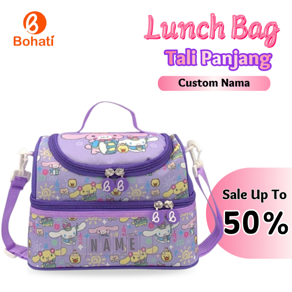Lunch Bag Anak Perempuan  Bohati tas bekal anak  I Bohati I Karakter Cloudy Pup Fashion