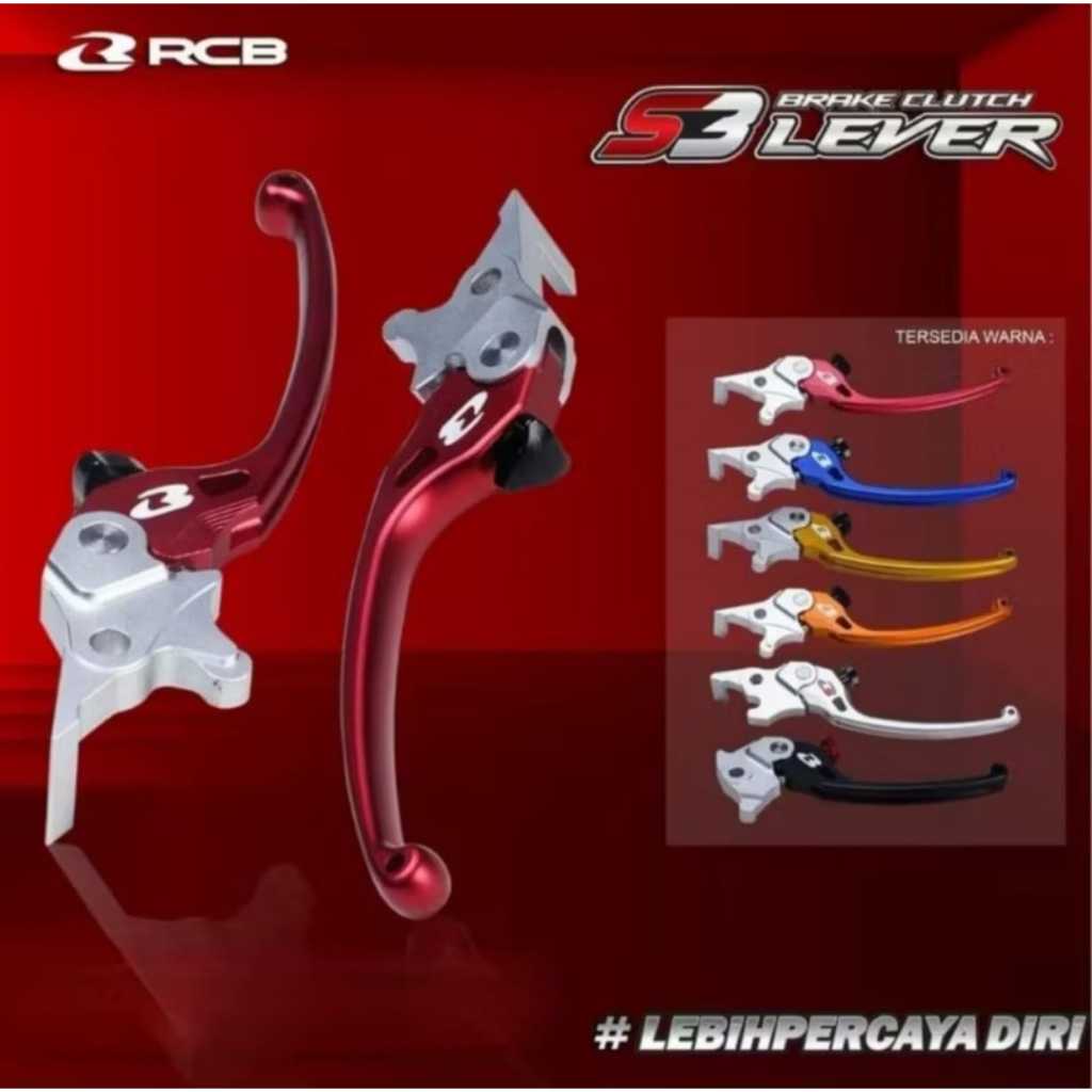 TERMURAH LEVER HANDLE REM KANAN KIRI RCB S3 YAMAHA MX KING FULL CNC