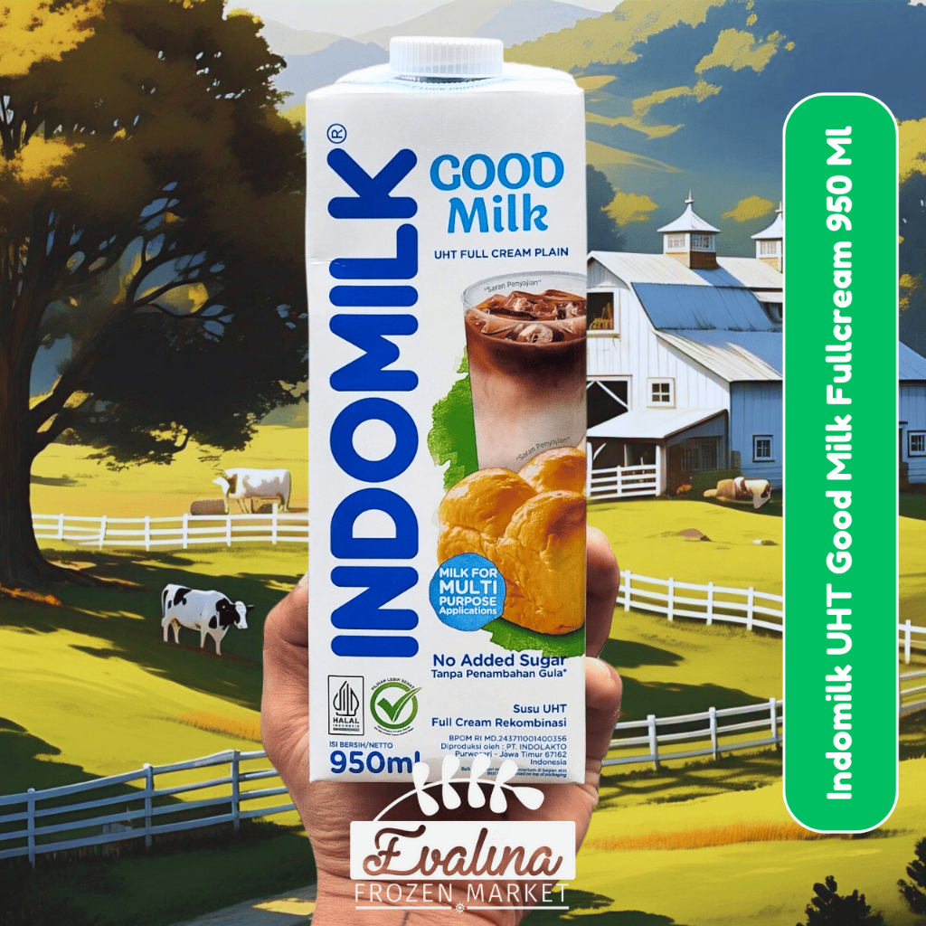 Indomilk Susu UHT Full Cream 950ml Susu UHT Fullcream Indomilk Goodmilk 950 ml