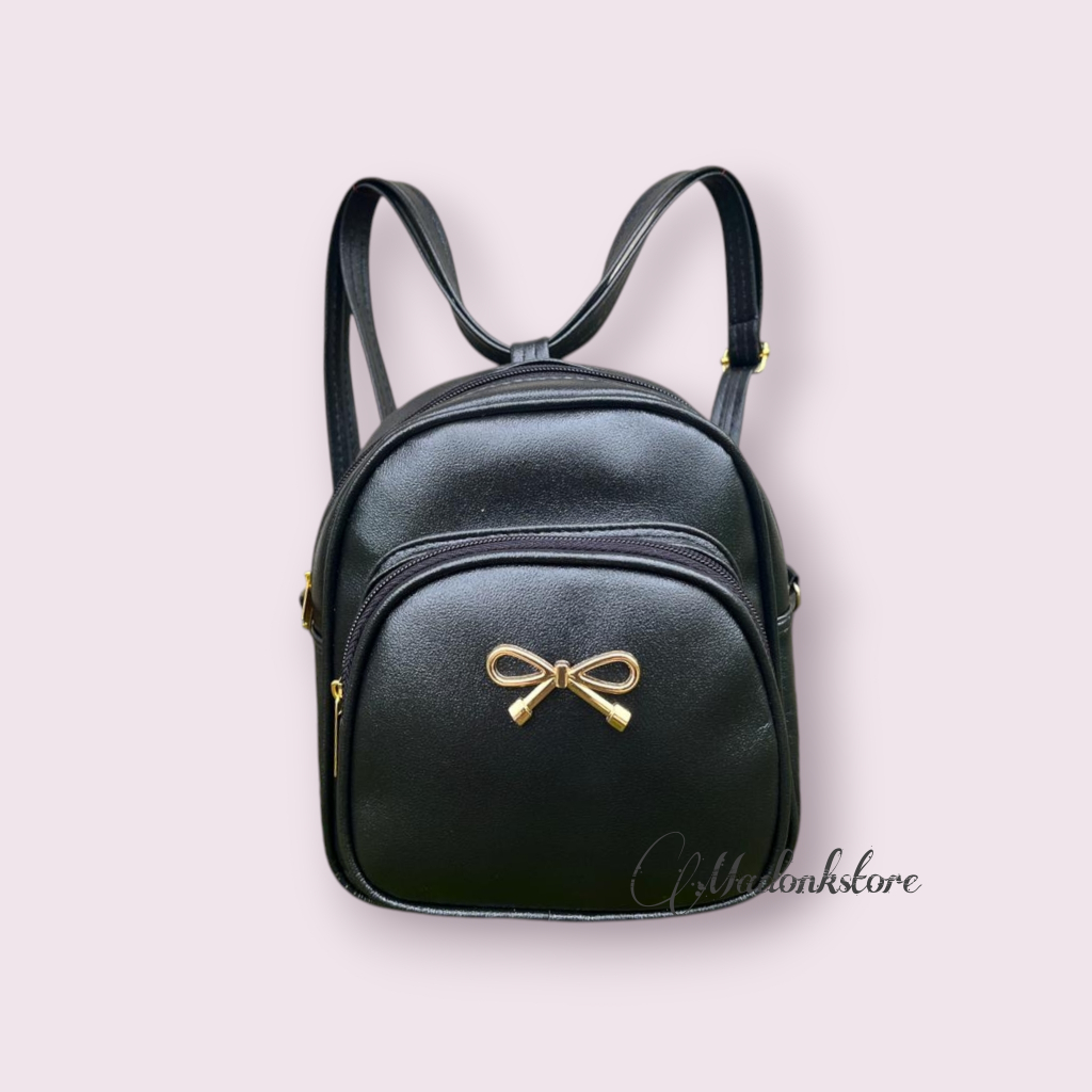 Madonkstore-Tas Ransel 2in 1 Wanita PITA Mini | Tas Ransel Terkini | Tas Ransel viral tik tok | Tas 