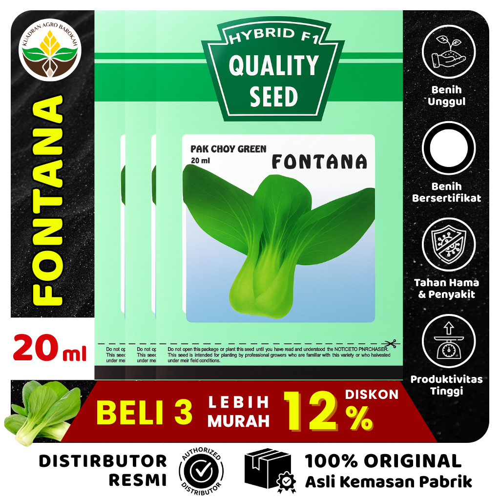 Benih Pakcoy Pakchoy FONTANA 20 ml