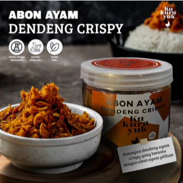 Dendeng Kukuruyuk - Abon Dendeng Ayam Crispy 100 gram | Abon Dendeng Ayam | Abon Ayam | Abon Dendeng