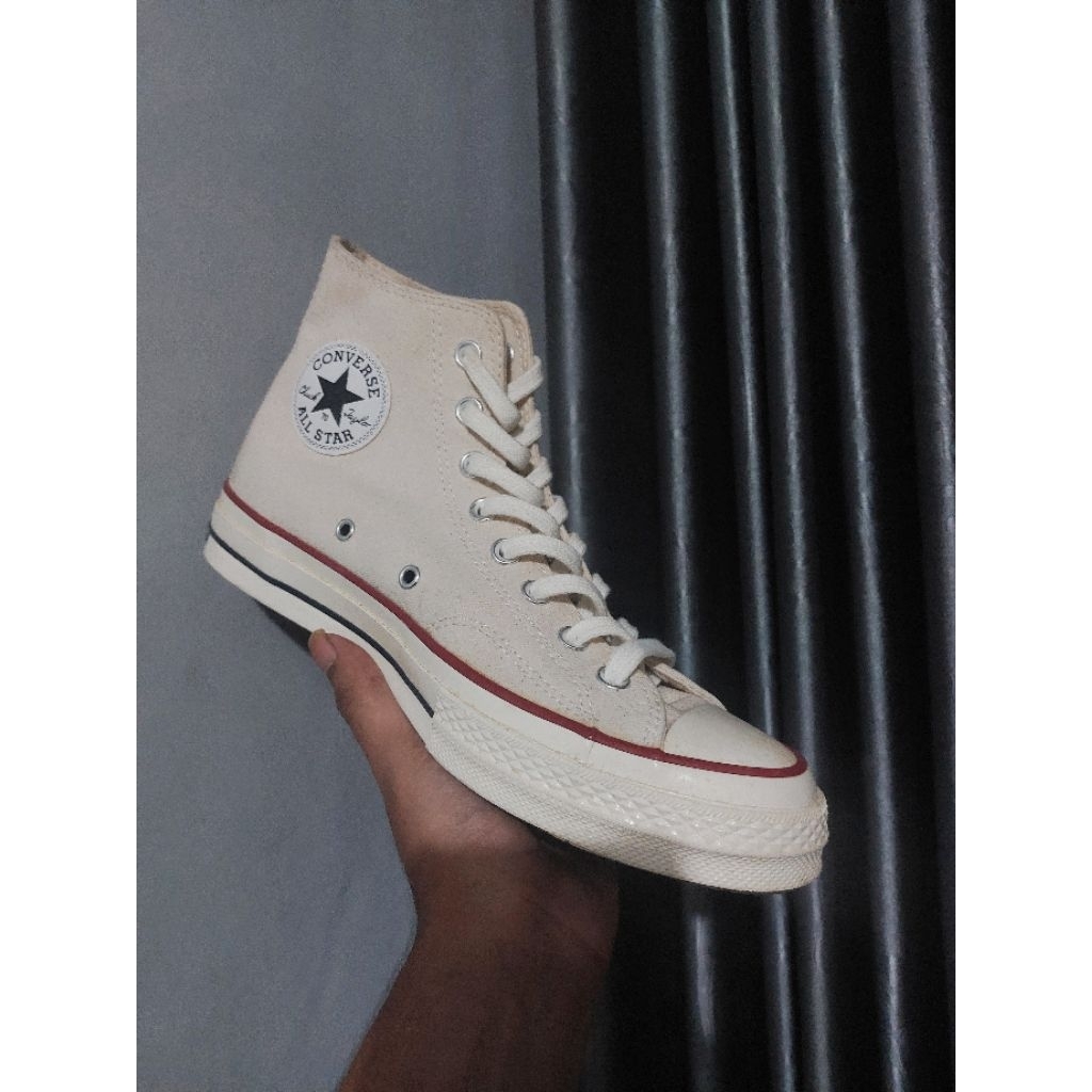 CONVERSE CHUCK 70'S ORIGINAL SECOND | CREAM KONDISI 95%