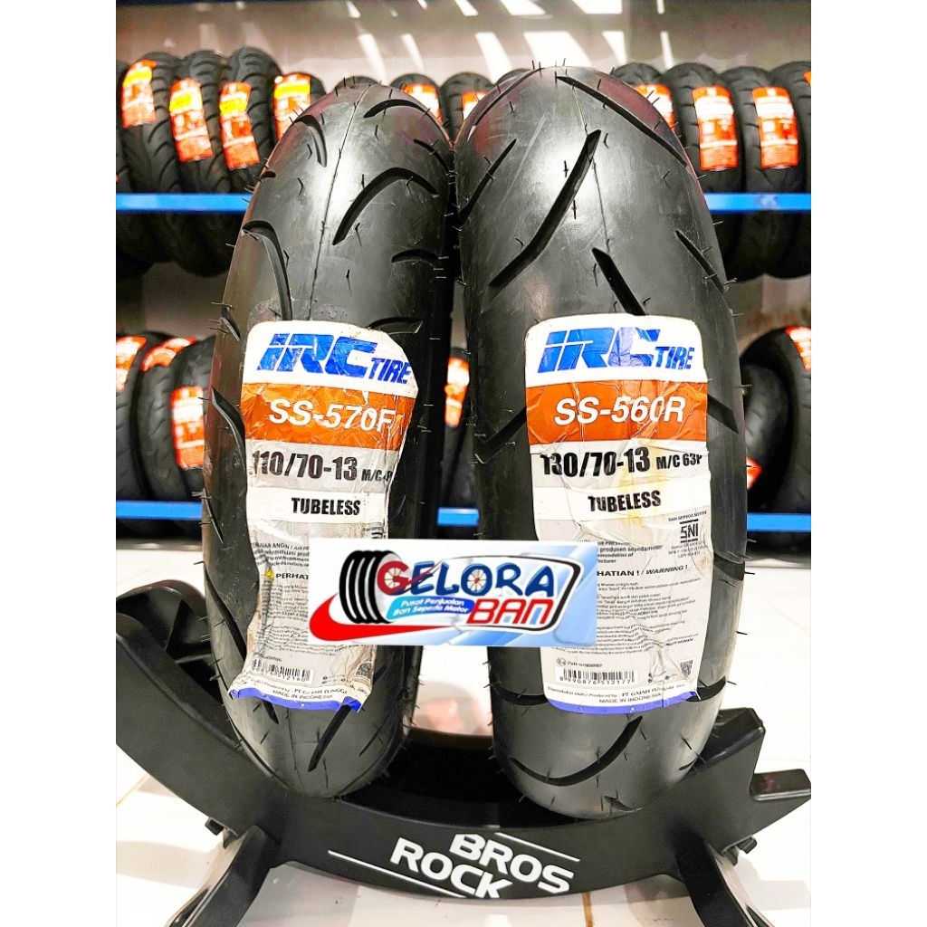 Ban Nmax IRC SS 570F 110/70-13 Ban PCX IRC SS 560R 130/70-13 Tubeless ban motor nmax 110/70-13 ban m