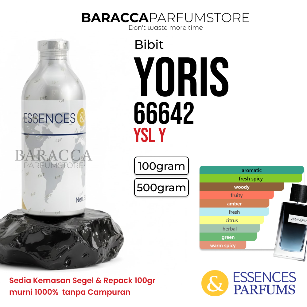 ESSENCES & PARFUMS YORIS 66642 - BIBIT PARFUM YSL Y - SEGEL & REPACK 100G