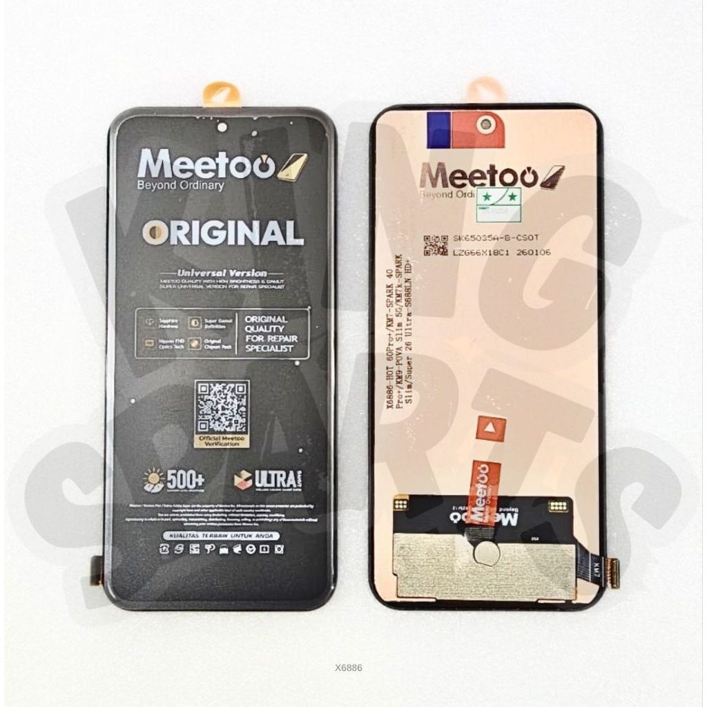 MEETOO LCD TOUCHSCREEN INFINIX HOT 60 PRO PLUS X6886 / TECNO SPARK 40 PRO PLUS / POVA SLIM 5G / SPAR