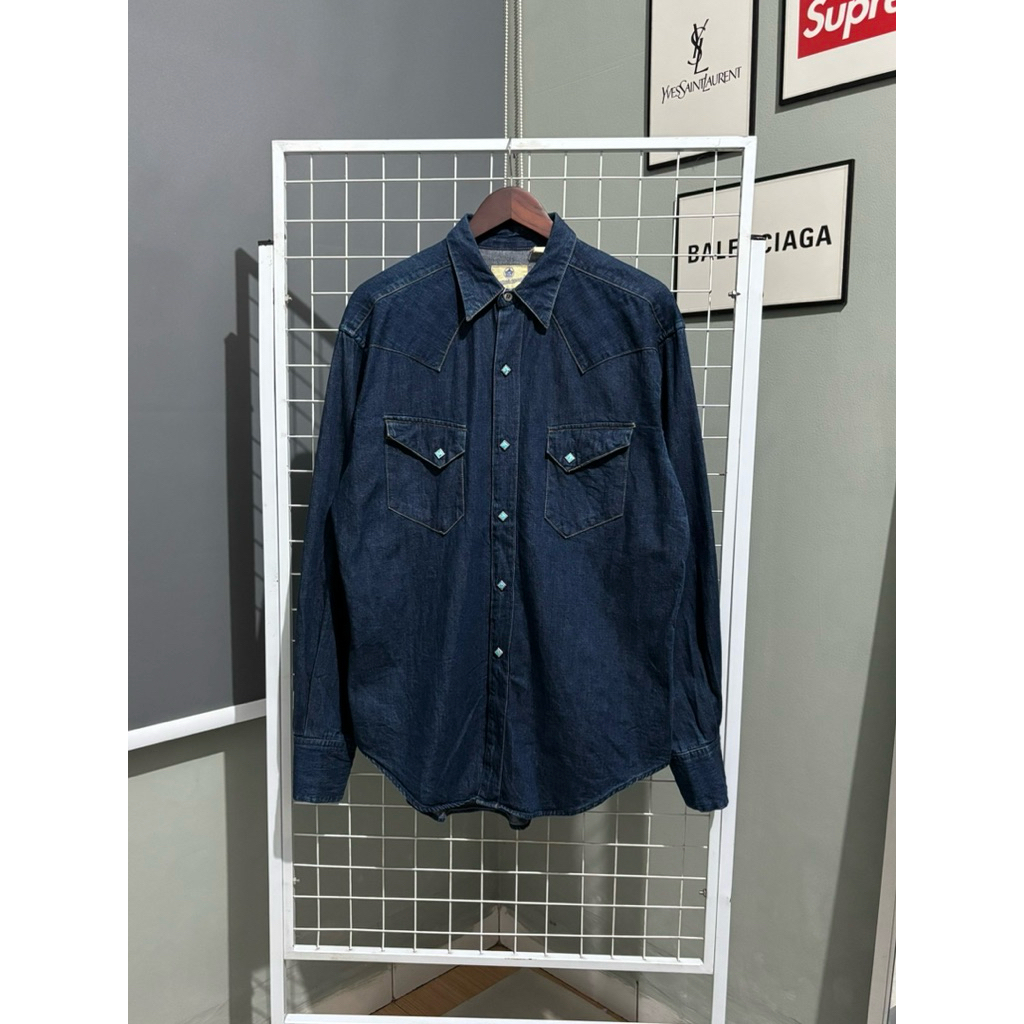 SUGAR CANE WESTERN DENIM SHIRT