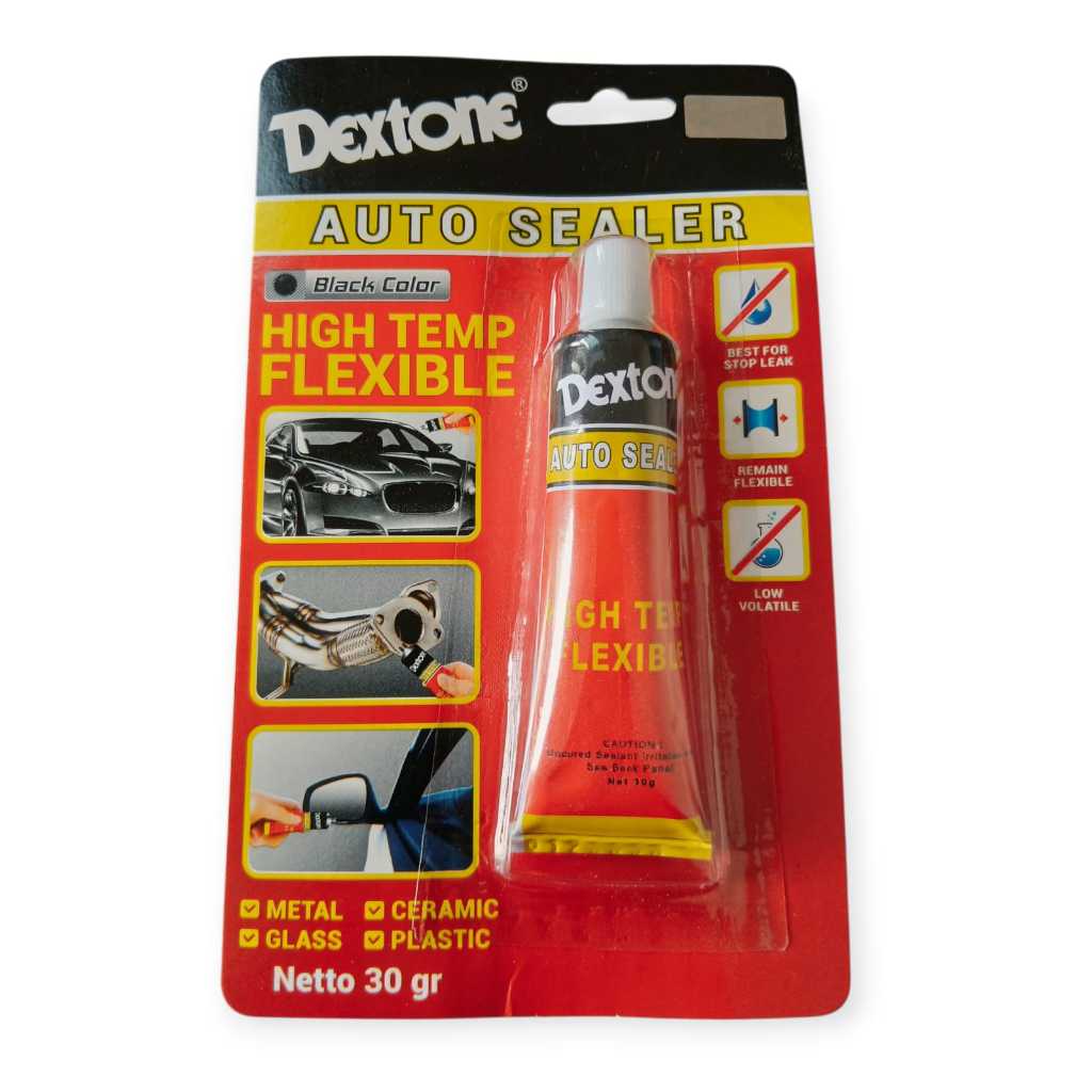 Dextone Auto Sealer Sealant High Temp Flexible Hitam 30gr