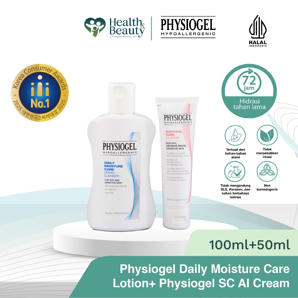 Physiogel Daily Moisture Care Lotion 100 mL + SC AI Cream 50 ml