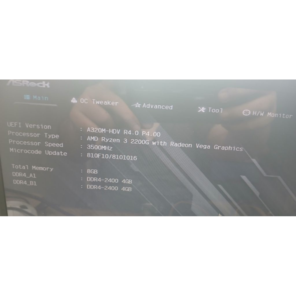 paket mobo AM4 ryzen 3 2200G ram total 8gb vgen stunami