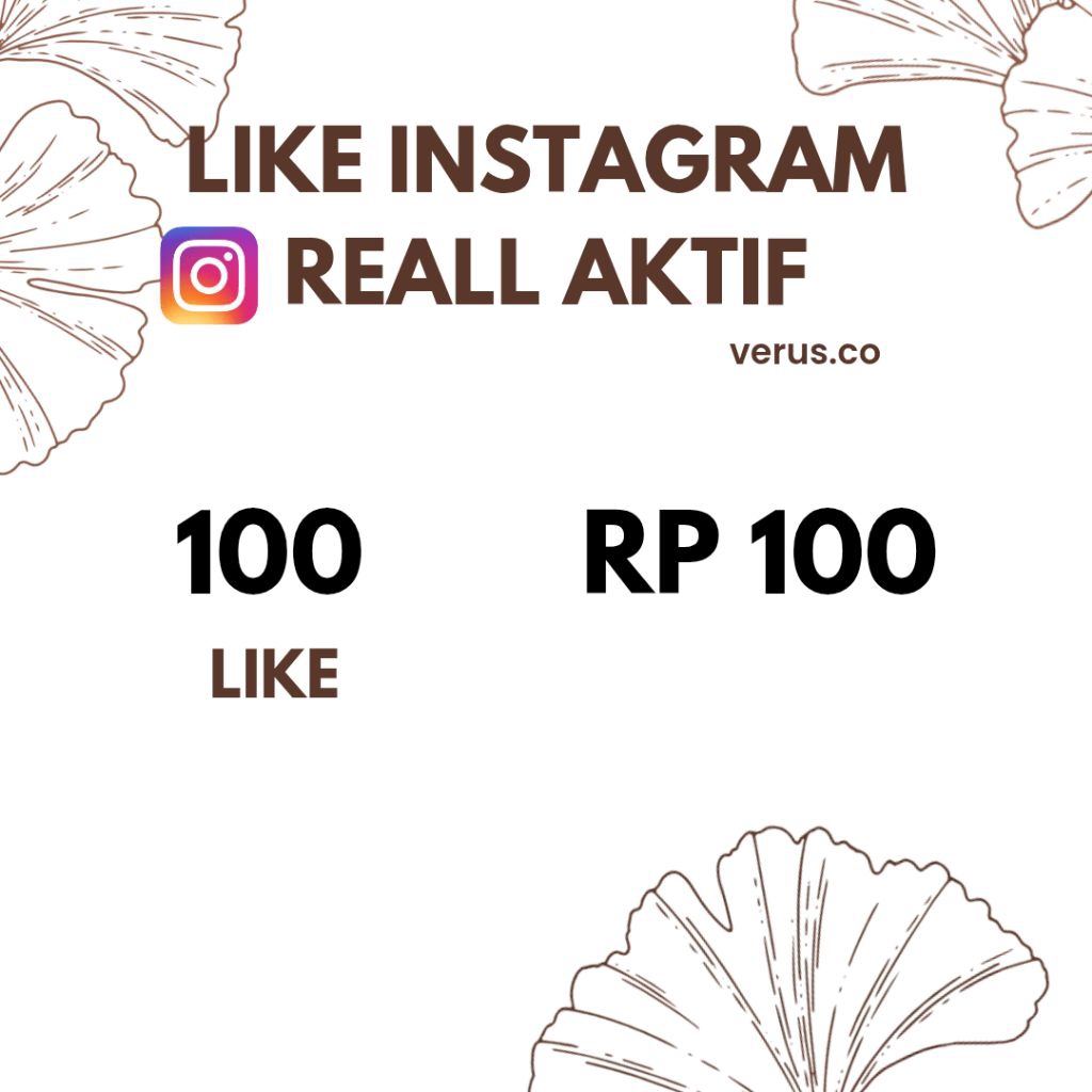 Like instagram permanen real aktif indonesia kebutuhan online sosmed jasa like ig