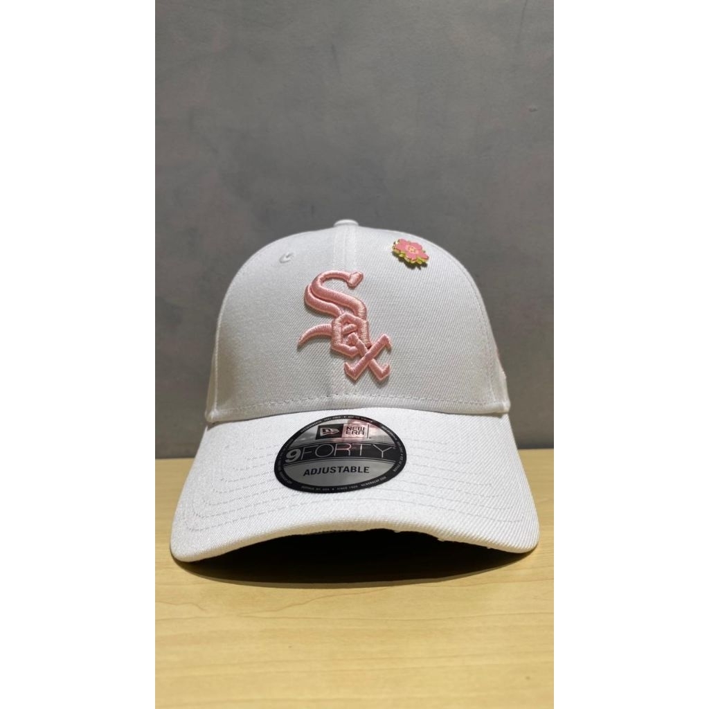 Topi Original New Era SOX 9Forty - Putih