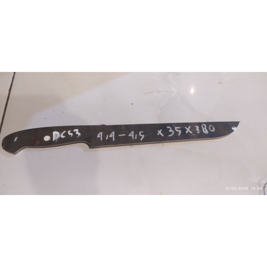 BAHAN BILAH DC53 PISAU SEMBELIH  JEPANG LASERCUT