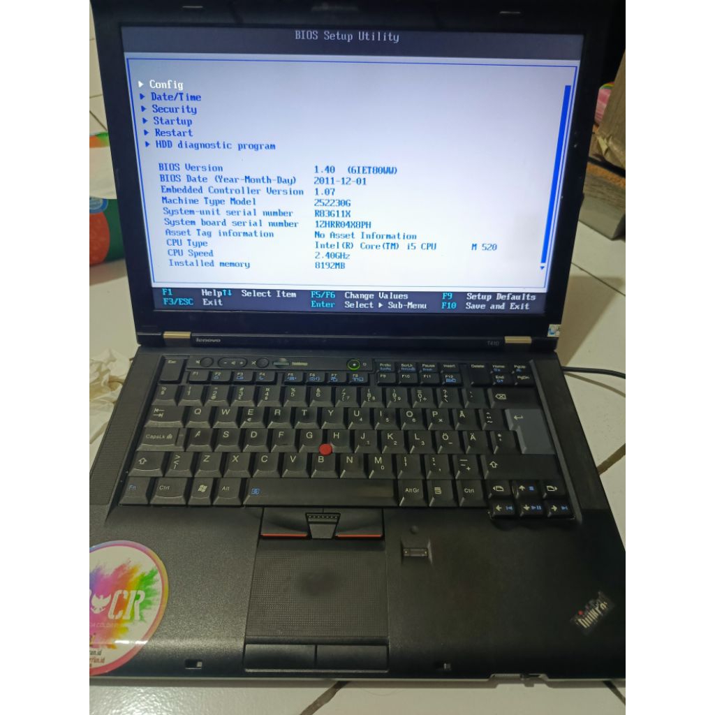 Lenovo T410 Core i5 gen 1 paket + LCD Semuanya