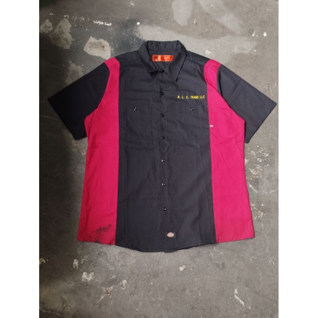 kemeja work shirt bowling dickies size xl